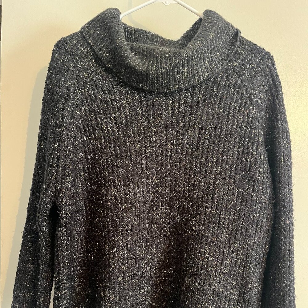 Free People Wool Blend Heavy Sweater with loose turtleneck size S (runs large)